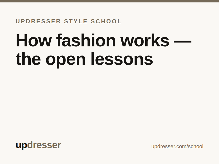 Style School — the open lessons
